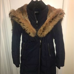 Mackage Kay mid length down coat with fur collar